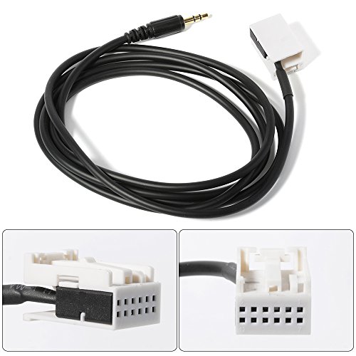 XCSOURCE   Coche de entrada AUX 3 5mm cable de adaptador de audio MP3 iPod Mobile Phones   2 teclas de radio para Peugeot 307 408 Citroen C2 C5 RD4 AC367