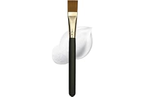 Ksvsonrvi Ansiktsmaskborste, platt huvud mjuk konstgjord fiberborste kosmetiskt verktyg för kroppslotion, lera, lera, kol bla