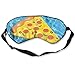 Produktbild HOJIKD Maulbeer Seide Schlafmaske und Augenbinde – Pizza Sommer aufblasbar Pool Float Bequem und Super Glatte Augenmaske mit Verstellbarem Riemen