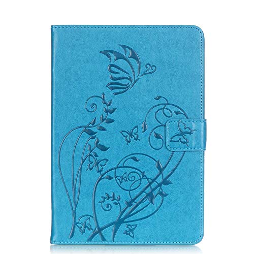 Preisvergleich Produktbild Standfoliotablettabdeckung Eleganter leichter Standplatz-Mappenkasten für Samsung Galaxy Tab S2 8.0 / T710 / T715, Premium Geprägte PU-Leder-Telefonkasten-Kartensteckplatz Auto Wake / Sleep-Funktion L