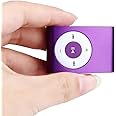 Drumstone 【Summer Season with 15 Years Warranty】 New 2024 Mini MP3 Player, Brightly Colored MP3 Player with Clip, Rechargeable, 3.5mm, for Music Lovers (Purple) Memory Card not included