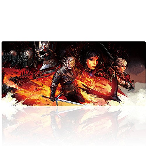 Utimor Tapis de souris Gamer 900x400 mm, base antidérapante en caoutchouc XXL Mouse Pad pour Ordinateur et Ordinateur Portable