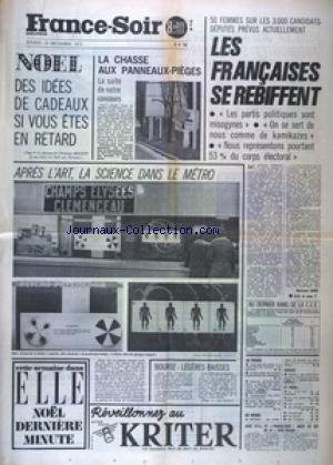FRANCE SOIR 8 EME BOURSE COMPLETE COURSES SPECTACLES du 23/12/1972