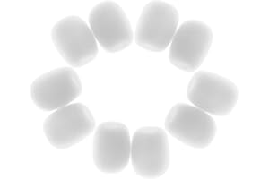 MAGIDEAL Filtri Antipop Antivento Per Mini Microfono Spugna Parabrezza Pacco Di 10 Pezzi - bianco