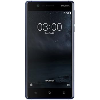 Nokia 3 SIM Doble 4G 16GB Negro, Azul - Smartphone (12,7 cm (5"), 16 GB, 8 MP, Android, 7.0 Nougat, Negro, Azul)