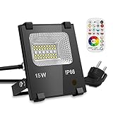 GIM LED Fluter bietet die Einstellungsmöglichkeit der Farbtemperatur von 2800K bis zu 6500K, so dass sowohl kaltes Weiß als auch warmes Weiß verfügbar ist. Im Sommer können Sie mit kühlem Licht einen ruhigen Abend im Garten verbringen. Im Winter ist das warmweißes Licht ein bevorzugte Dekoration im Hintergrund Weihnachten.