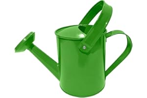 GREEN>IT Home IT® Gießkanne Kinder für kleine Gartenfreunde - Perfekt für Familien mit Garten, 0,6 Liter, aus Metall in fröhlichem Limettengrün, Lime