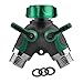 Produktbild Minzhi 2-Wege-Garten-Wasser-Rohrverbinder 3/4 Zoll Gartenschlauch Splitter Y-Form-Wasser-Umsteller Adapter