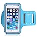 Produktbild Act Wasserfestes Sport-Armband –LEBENSLANGE GEWÄHRLEISTUNG – Mit Schlüsselhalter, Kabelfach, Kartenhalter für iPhone 7/6/6S,Galaxy S6/S5/S4,iPhone 5/5C/5S bis 5.1 Inch (Blau 6 / 6s)