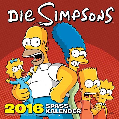 Preisvergleich Produktbild Die Simpsons Wandkalender 2016: 2016 Spasskalender