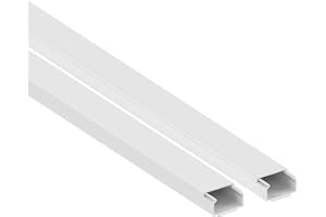 Cablecoach| Kabelkanal (självhäftande) 30 x 15 mm, tillverkad av PVC, längd 2 m (2 x 1 m)