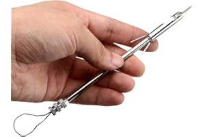 Blackr 6pcs Stainless Steel Fishing Broadheads Bowfishing Darts Hunting Arrow Heads Point Tips for Hunting Pro Slingshot Catapult Target Game