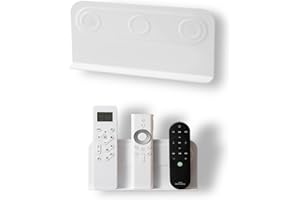 HZHSSG Magnetic Remote Control Holder Wall Mount, No Drill Self-Adhesive Remote Organizer Wall-mounted Floating Storage Caddy for Small, Lightweight & Flat-Back TV, AC & Smart Device Remotes