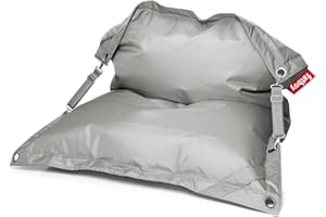 Fatboy Buggle-Up Beanbag | Le Pouf polyvalentI Banquette et Pouf en Un | 180 x 140 cm | Polyester I Résistant aux UV, à l'eau et aux salissures I Gris Clair