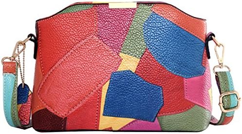 Fashion Womens Pu Leather Colorful Shoulder Bag Satchel Crossbody Bag For Lady,03-M