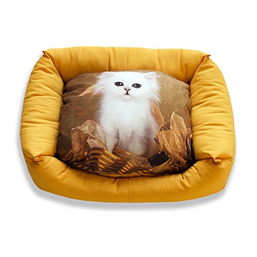 DAGOSTINO HOME SWEET MINO - S 30x40 cm. - Tapis, Coussin, Matelas, Panier, Canapé, Lit pour Chien & Chat - Doux - Orthopédique - Durable - Lavable - Intérieur et Extérieur - Facile à voyager.