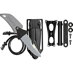 Cressi Lama Ara Apnea - Cuchillo, color negro, talla 17.3 cm