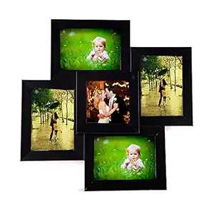 Wens 5-Picture MDF Photo Frame (17 inch x 17 inch, Black) (WS-4061)