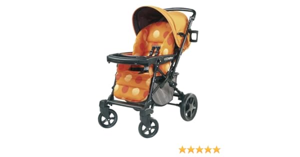 peg perego stroller orange