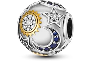 Parmuz Charms Abalorios para pulseras de plata de ley 925, viajes de verano, océano, amuleto de la suerte, colgante de joyería regalo para mujer madre