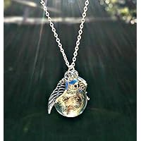 Sterlingsilber 925 kette EngelsFlügel Pusteblume anhänger Löwenzahn Halskette - Personalisierte schmuck geschenk Schutzengel Sympathie geschenk Für Frauen und Mädchen Weihnachtsgeschenk