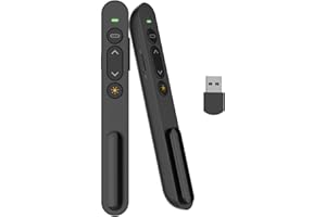 AUTOYET Presentation Clicker for PowerPoint Presentations, Wireless Presenter Presentation Remote for Computer/PC/Google Slides, PPT Clicker for Teacher, Classroom, Office, Meeting-Plug & Play