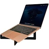 BK Gift Taşınabilir Siyah Ahşap Notebook Laptop Standı
