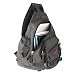 Produktbild innturt Großer Sling Bag Laptop Rucksack Cross Body Messenger Bag Schulter Reise Rucksack schwarz schwarz X-large