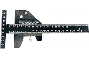 MIRTHBUY Scribing Ruler Stainless Steel, T-Type Hole Ruler, Mitre Angle Ruler, 230mm Woodworking Ruler, Aluminum Alloy Scribing Tool, Carpenter DIY Tools