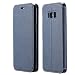 Produktbild Galaxy S8 Hülle,Galaxy S8 Case, Snewill Slim PU Leather Magnetic Closure Stand Flip Wallet Protective Case Folio Cover with Card Slot for Samsung Galaxy S8 - Grey