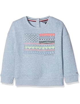 Tommy Hilfiger Mädchen Sweatshirt M Flag Cn Hwk L/S