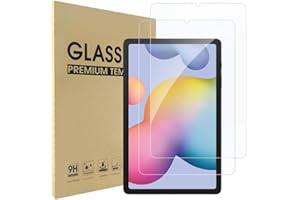 Simpeak 2-Packs Cristal Templado Compatible para Samsung Galaxy Tab S6 Lite 2022/2020, Protector de Pantalla de Cristal Templado Premium Complet Bubble Free/HD/Anti-Huella