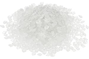 sourcing map 5000pcs Glow Rocks 3-5mm Glow Pebbles Decoration in the Dark Luminous Stones Decor DIY Decorative White for Garden, Potted Plant, Fish Tank