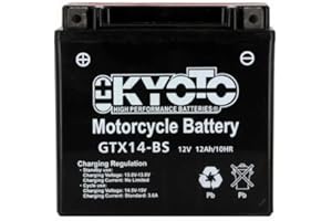 Kyoto battery GTX14-BS Batterie de rechange pour moto Piaggio MP3 LT SPORT 500 2011/2013