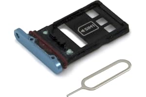 MMOBIEL Dual SIM Kartenhalter Kompatibel mit Huawei P30 Pro 2019 - SIM Card Tray Schlitten - Inkl. Gummidichtung und SIM Pin - Blau