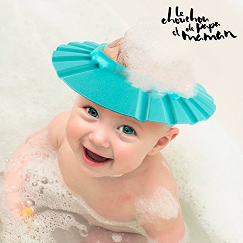 Hasendad Chouchou de Papa et Maman - Visera de bano para ninos, goma eva, ajustable