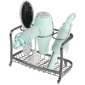 Amazon.de: mDesign Fönhalter zur Wandmontage - praktisches Badregal mit