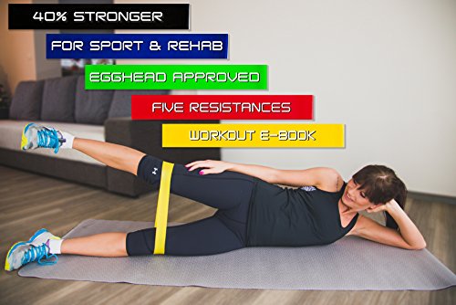 Sport2People Fitnessbändern Loop Set für physikalische Therapie. Elastikband für Sport, Bewegung, Fitness. Resistance bands aus Naturlatex. Trainingsband zum Dehnen und anstrengende Krafttraining - 4