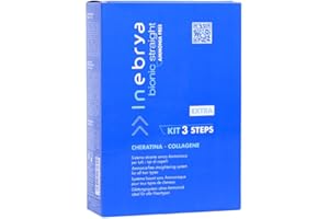 kit de lissage à la kératine & collagene sans ammoniaque pour tout types de cheveux - Inebrya