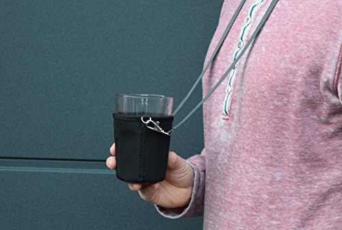 BeerHolder – Dosenhalter für den Hals, Dosenhalterung inkl. Halstrageband, Glashalter, Flaschenhalter (Lanyard) - 6