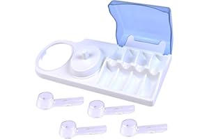 FOROREH Zahnbürstenhalter Zahnbürstenbehälter für Elektrozahnbürsten, Elektro Zahnbürsten Halter, Bürstenhalter (4 Zahnbürstenbezüge und Lade Ständer), Kompatibel mit Oral-B Elektrozahnbürste