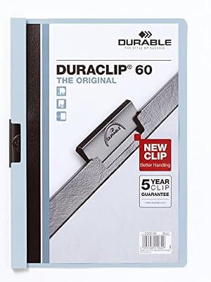 DURABLE DURACLIP ORIGINAL 60 Chemises a pince, A4, bleu