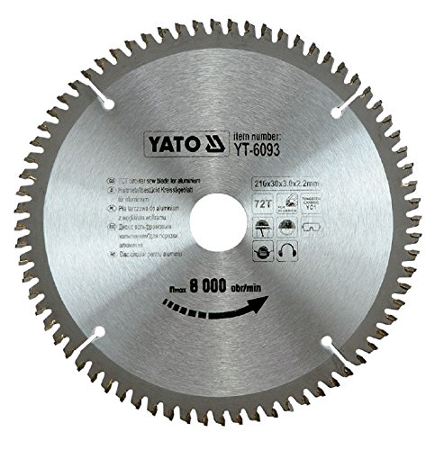 HM Sägeblatt 210 x 30 , 72 Zähne , TFZ , für Alu, Kunststoff, NE-Metalle - 2