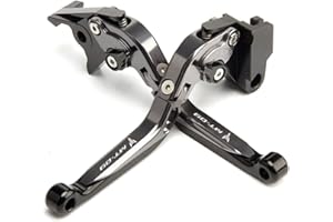 E-SPEEDMTC ESPEEDMTC para Yamaha MT-09 / SP 2021 2022, aleación de Aluminio CNC modificada, Longitud de 6 etapas, Palanca de Embrague de Freno de Mano Plegable Ajustable, Accesorios (Gris)