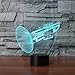 Produktbild 3D musikinstrumente trompete Illusions Lampen, Tolle 7 Farbwechsel Acryl berühren Tabelle Schreibtisch-Nachtlicht mit USB-Kabel für Kinder Schlafzimmer Geburtstagsgeschenke Geschenk