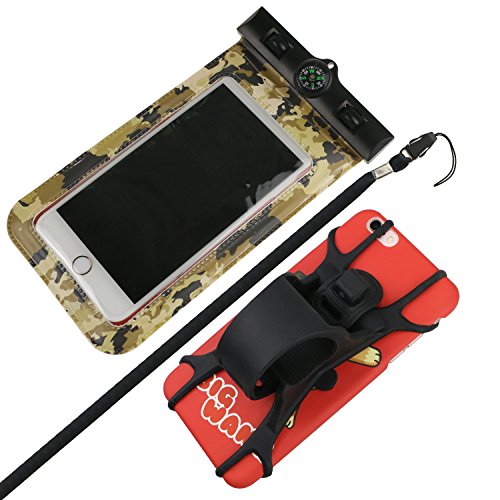 Philonext Universal Bike & Moto telefono in silicone supporto manubrio supporto culla per iPhone 6/5/6s, Samsung Galaxy Note o qualsiasi smartphone & GPS