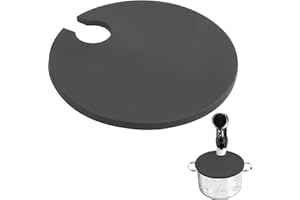 CANIPHA Sous- und Vide-Deckel für Sous- und Vide-Garer, passend für Töpfe bis 10,5", verhindert Wasserverdunstung und bewahrt den Geschmack der Brühe (grey)