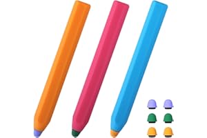 BEGONIA Kinder Tablet Eingabestift, Tablet Stift, Handy Stift, Gummi Touchscreen Stift mit Ersatzspitzen Handschrift Malstift, Kugelschreiber mit Touchpen, für Handys Tablets Kinder Smartwatch (3 Stück)