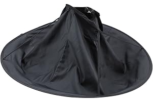 ‎YINHING Yinhing Friseurumhang, Haarschneideumhang Friseursalonumhang Schürze Shampoo Ölbeständig für Styling Friseur Beruf Friseursalon Latzhose(Schwarz)