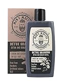 Shampooing detox'Charbon actif et Bardane', Cosmétique pour Hommes, Sans parabènes ni sulfates, 260 ml de Men's Master